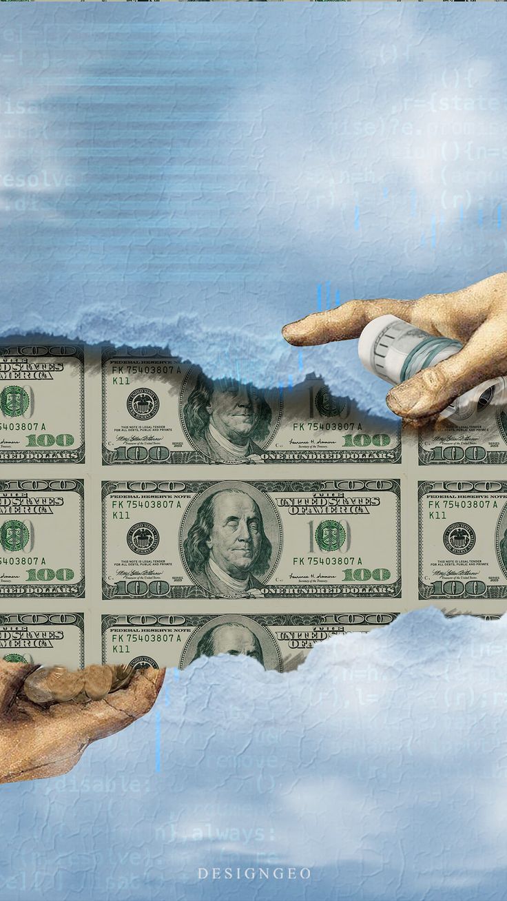 Money flow illustration